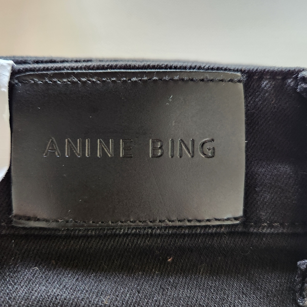 Anine Bing highrise black jeans